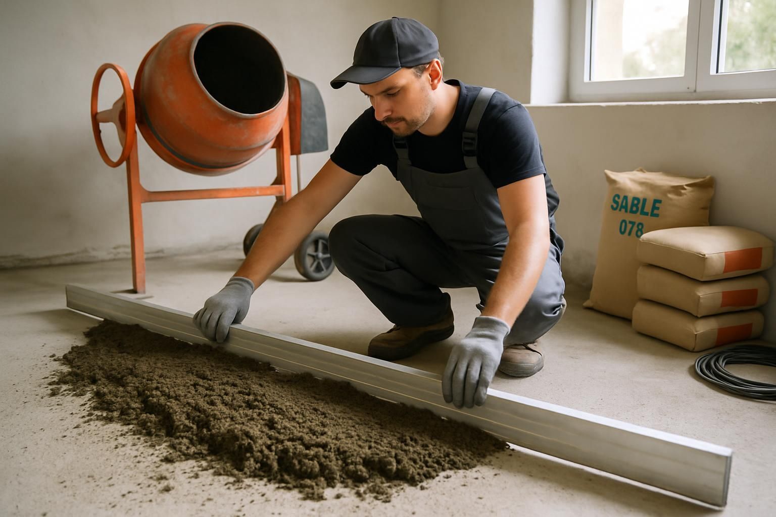 Calculez facilement le dosage idéal pour votre chape maigre à la bétonnière grâce à notre simulateur en ligne simple et rapide.
